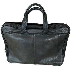 Scully Men's Black Leather Laptop Bag